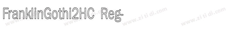 FranklinGothi2HC Reg字体转换